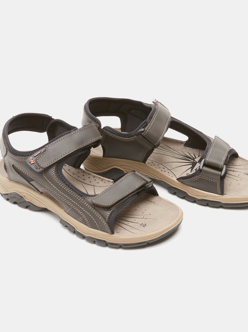 Sandales en cuir - Kiabi
