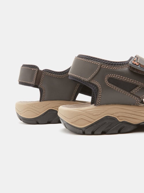 Sandales en cuir - Kiabi