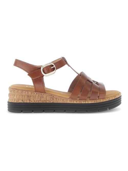 Sandales  en cuir - Kiabi