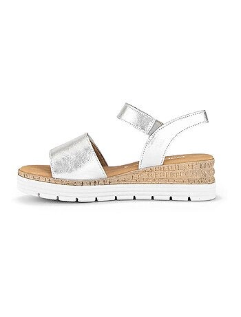 Sandales en cuir lisse