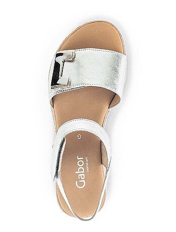 Sandales en cuir lisse