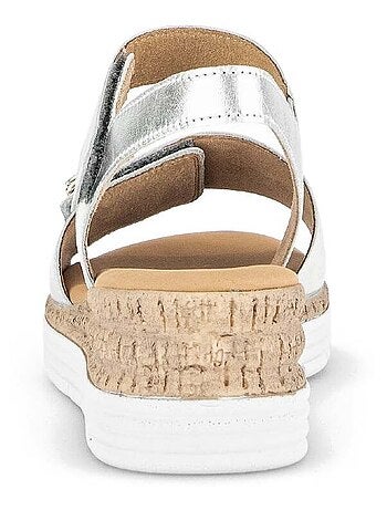 Sandales en cuir lisse