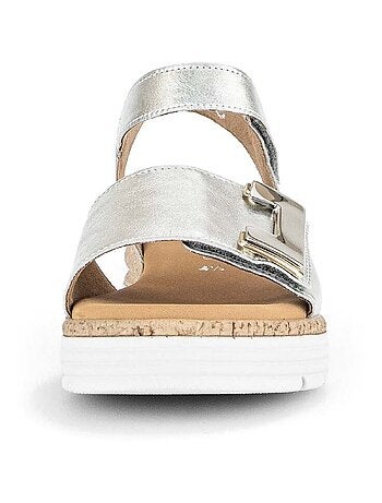 Sandales en cuir lisse