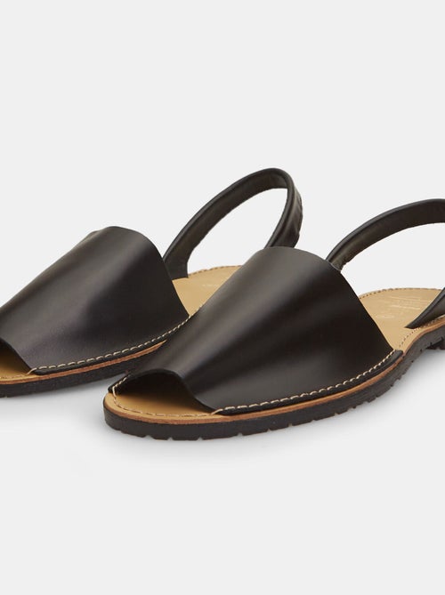 Sandales en cuir - Kiabi