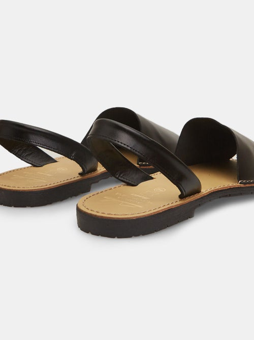 Sandales en cuir - Kiabi