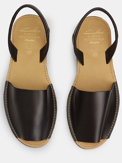 Sandales en cuir - Kiabi