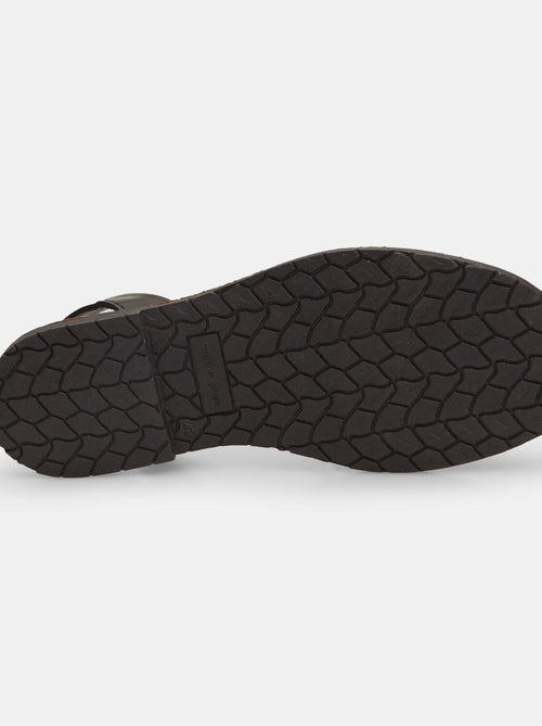 Sandales en cuir - Kiabi