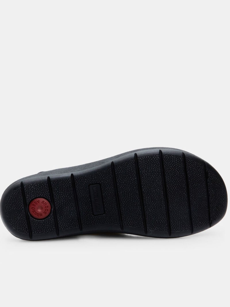 Sandales en cuir Noir - Kiabi