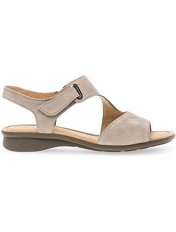 Sandales en cuir nubuck