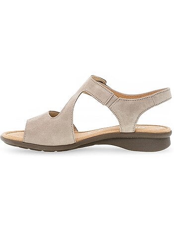 Sandales en cuir nubuck