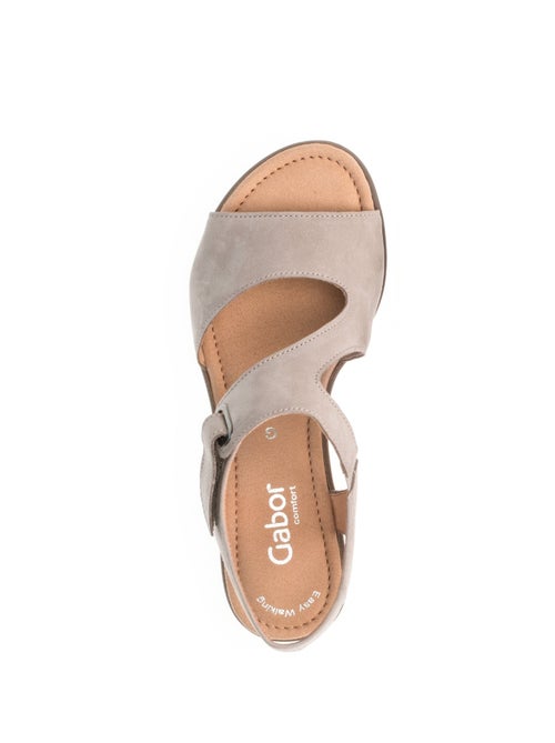 Sandales  en cuir nubuck - Kiabi