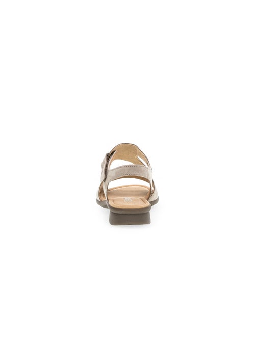 Sandales  en cuir nubuck - Kiabi