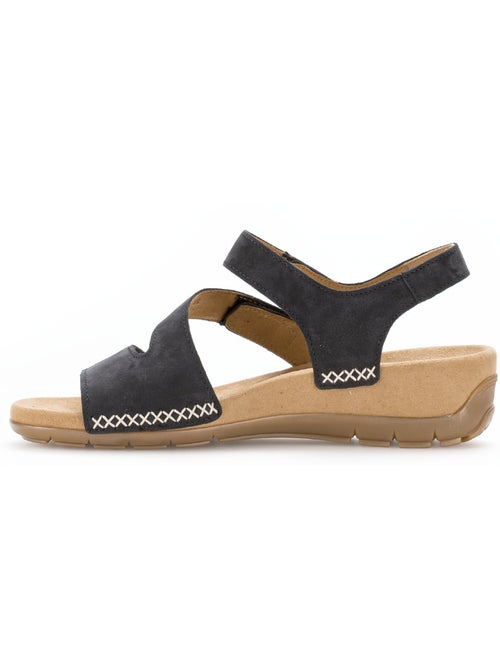 Sandales  en cuir nubuck - Kiabi