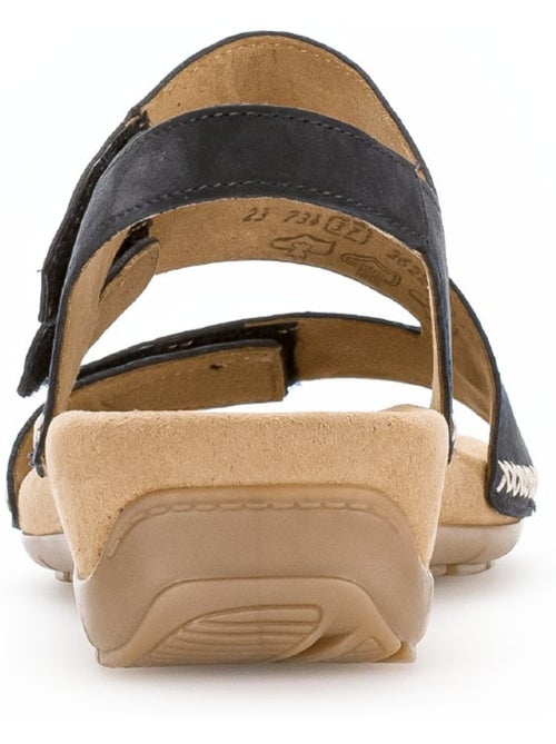 Sandales  en cuir nubuck - Kiabi
