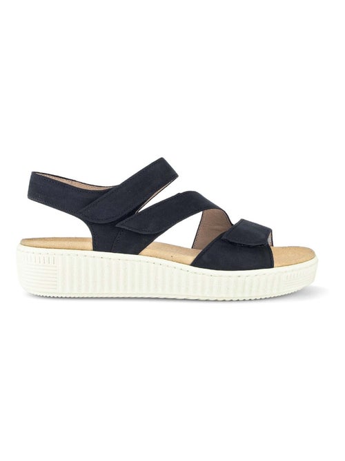 Sandales  en cuir nubuck - Kiabi