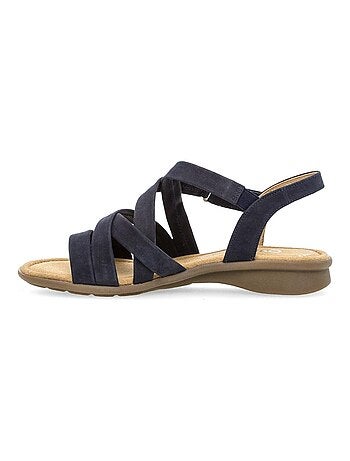 Sandales en cuir nubuck