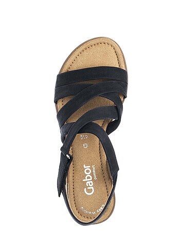 Sandales en cuir nubuck