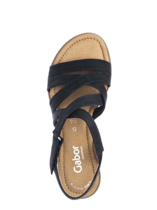 Sandales  en cuir nubuck - Kiabi