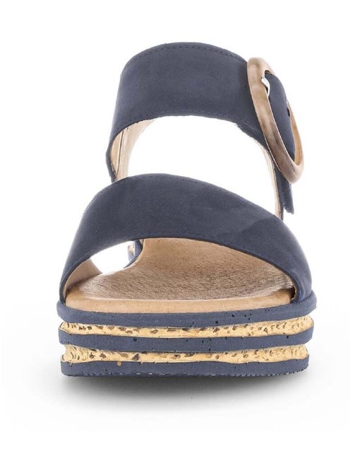 Sandales  en cuir nubuck - Kiabi