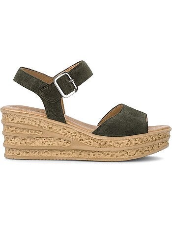 Sandales en cuir nubuck