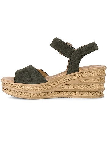 Sandales en cuir nubuck