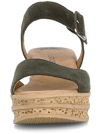 Sandales en cuir nubuck