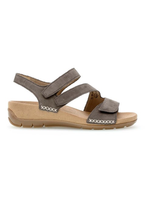 Sandales  en cuir nubuck - Kiabi