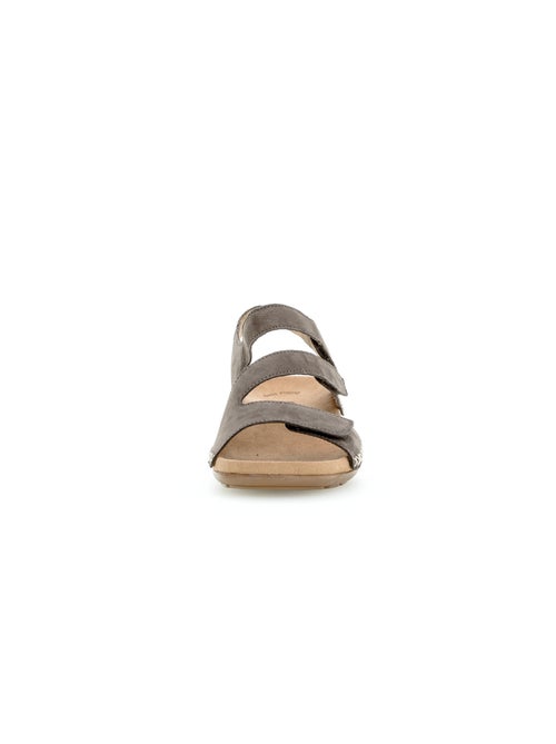 Sandales  en cuir nubuck - Kiabi