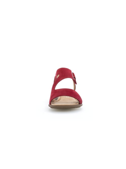 Sandales  en cuir nubuck - Kiabi