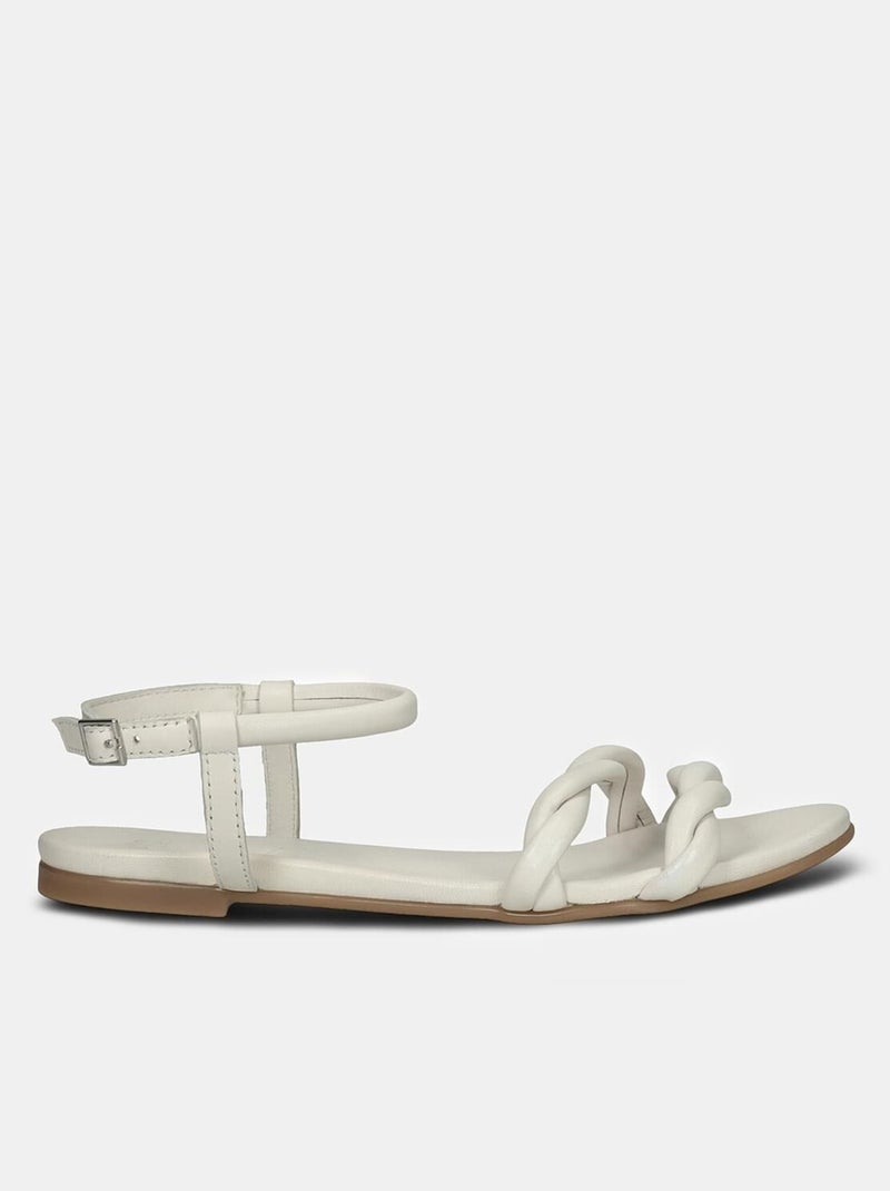 SANDALES WALK EN CUIR, Blanche – SL02