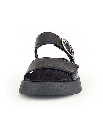 Sandales en cuir (semelle amovible)