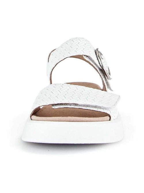 Sandales  en cuir (semelles amovibles) - Kiabi