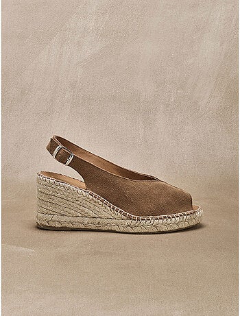 Sandales en cuir style espadrilles - PEDICONFORT