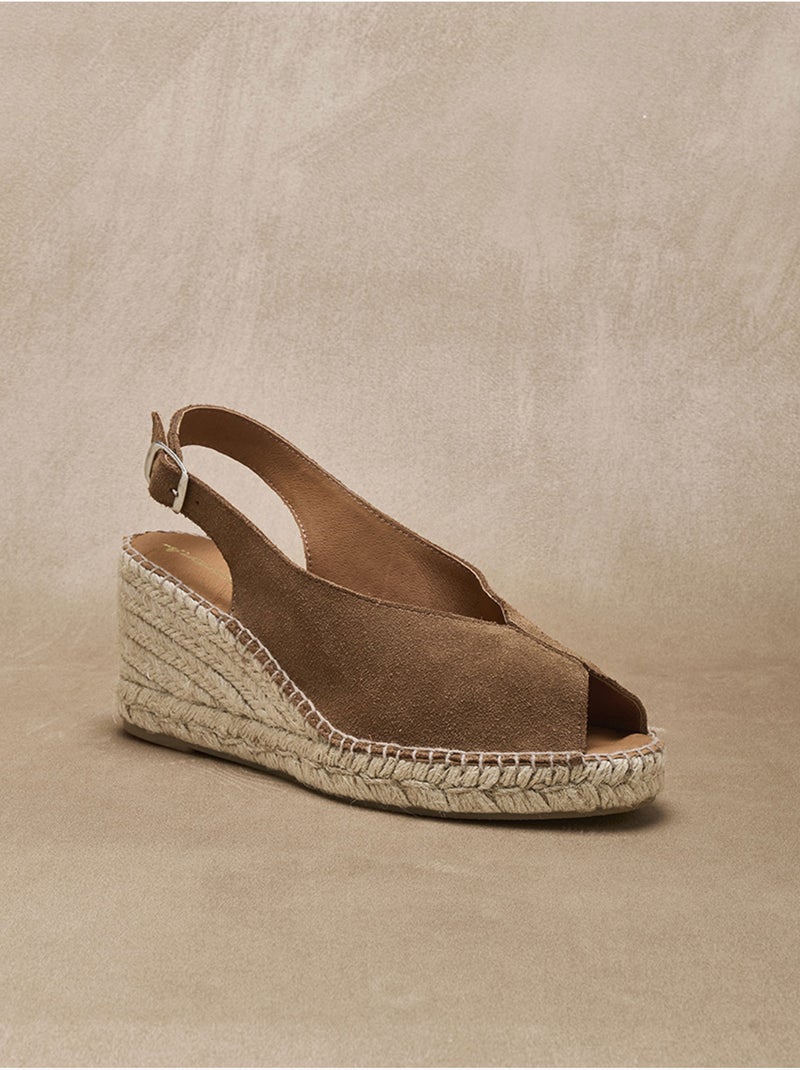 Sandales en cuir style espadrilles - PEDICONFORT Camel - Kiabi