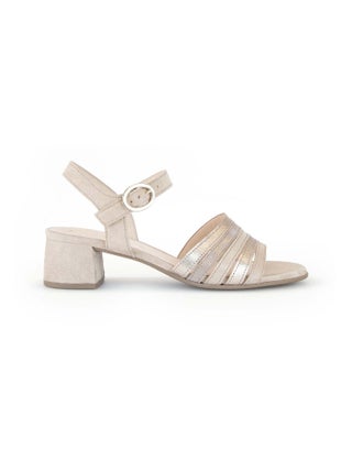 Sandales  en cuir velours