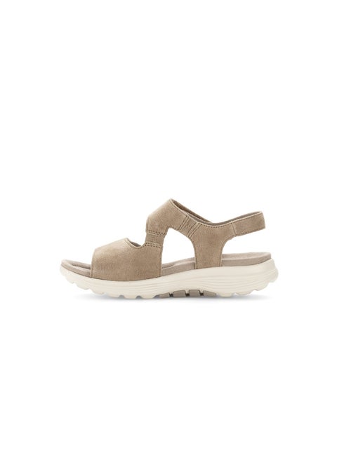 Sandales  en cuir velours - Kiabi