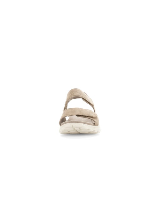 Sandales  en cuir velours - Kiabi