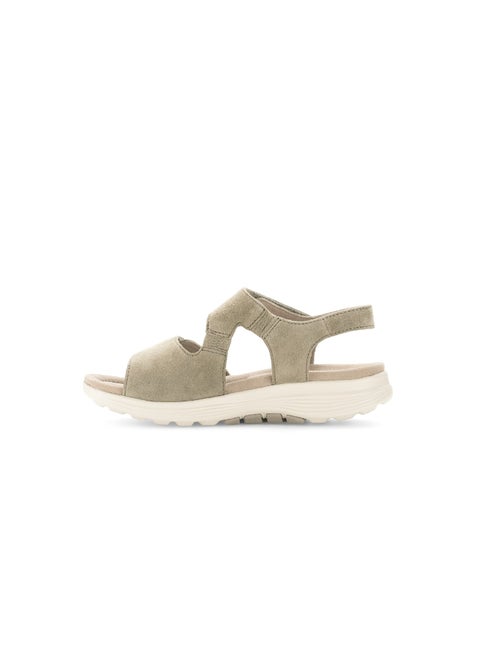 Sandales   en cuir velours - Kiabi