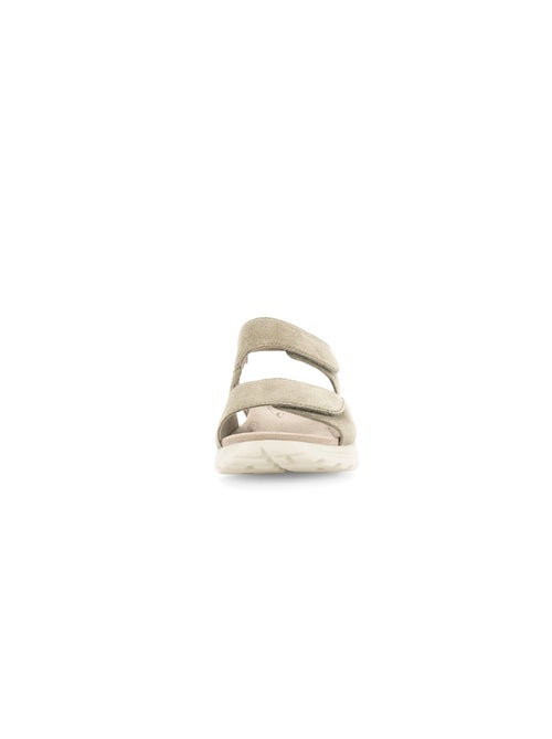 Sandales   en cuir velours - Kiabi