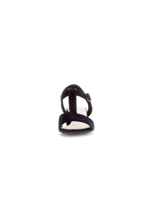 Sandales  en cuir velours - Kiabi