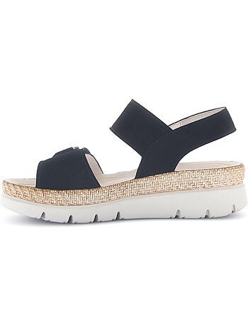 Sandales en cuir velours