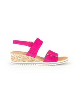 Sandales  en cuir velours