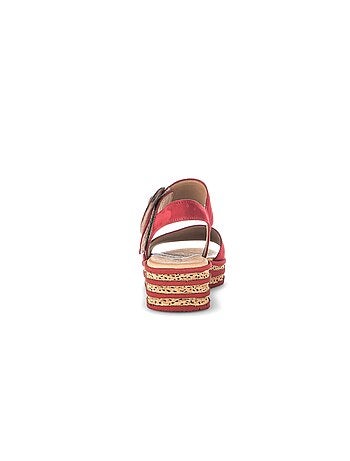 Sandales en cuir velours