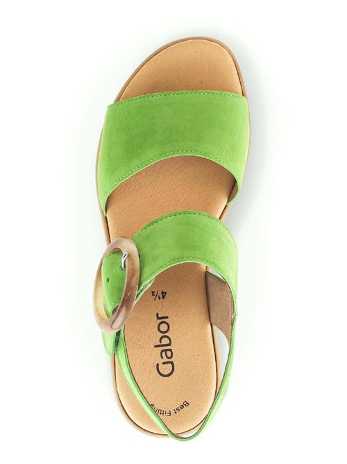 Sandales  en cuir - Kiabi