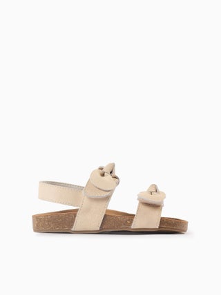 Sandales en Daim avec Nœuds