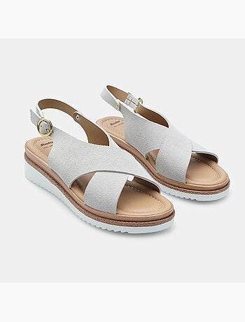 Sandales en daim avec plateform BATA
