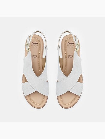 Sandales en daim avec plateform BATA