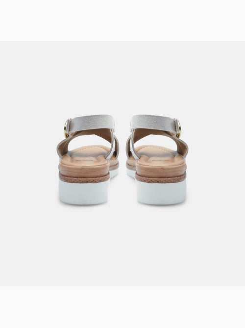 Sandales en daim avec plateform BATA - Kiabi