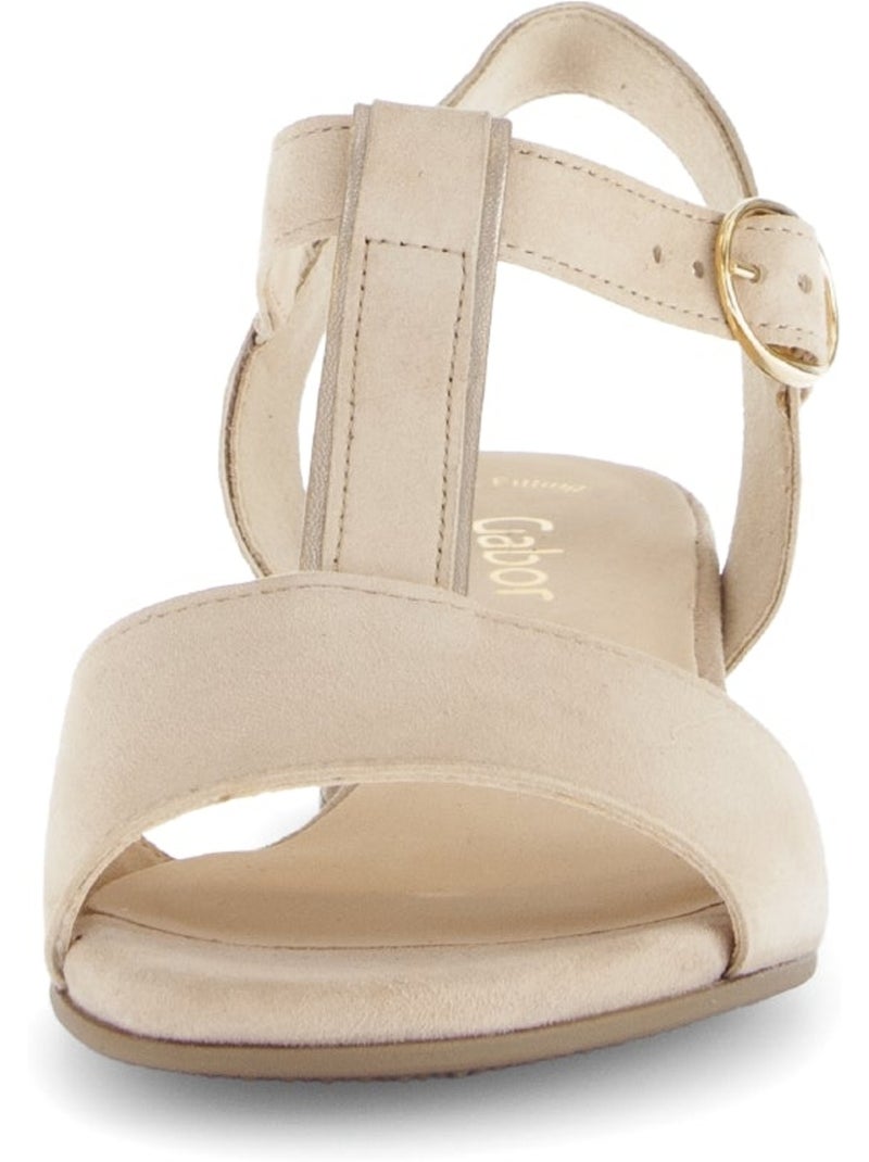 Sandales  en daim Beige - Kiabi