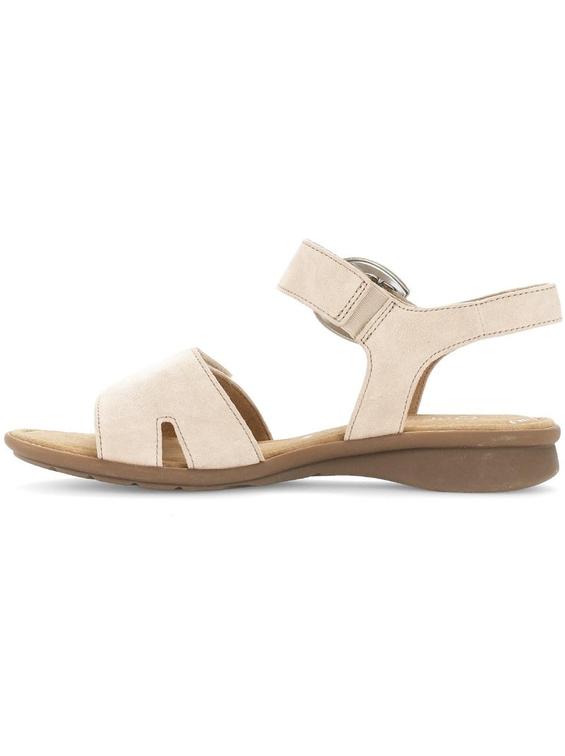 Sandales  en daim Beige - Kiabi